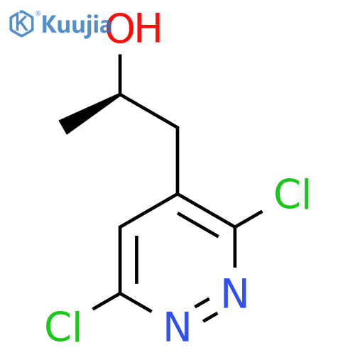 (2R)-1-(3,6-dichloropyridazin-4-yl)propan-2-ol structure