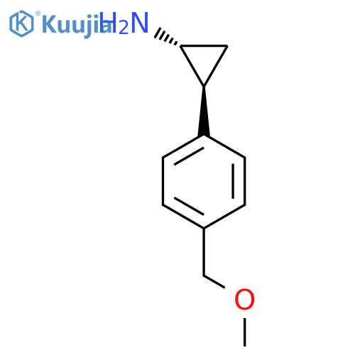 rac-(1R,2S)-2-4-(methoxymethyl)phenylcyclopropan-1-amine structure