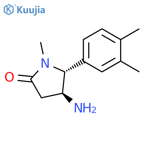 4-amino-5-(3,4-dimethylphenyl)-1-methylpyrrolidin-2-one structure