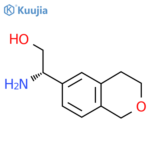 (2S)-2-amino-2-(3,4-dihydro-1H-2-benzopyran-6-yl)ethan-1-ol structure