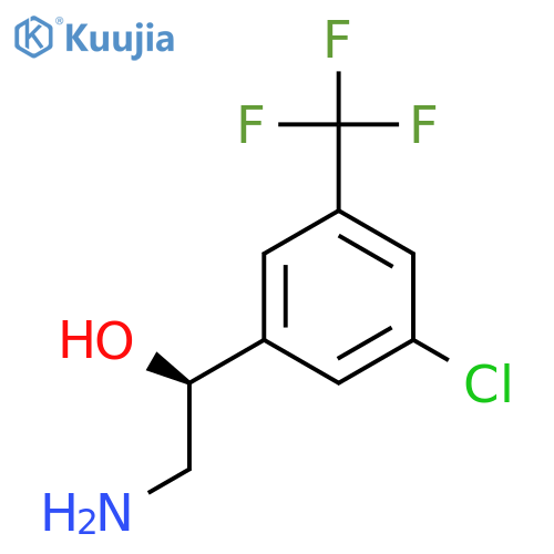 (1S)-2-amino-1-3-chloro-5-(trifluoromethyl)phenylethan-1-ol structure