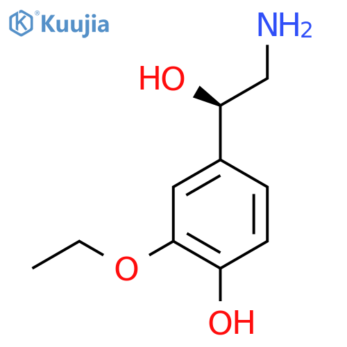 4-(1R)-2-amino-1-hydroxyethyl-2-ethoxyphenol structure