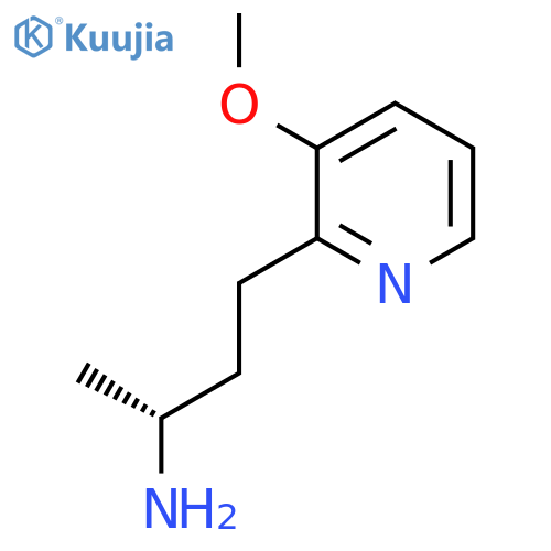 (2R)-4-(3-methoxypyridin-2-yl)butan-2-amine structure