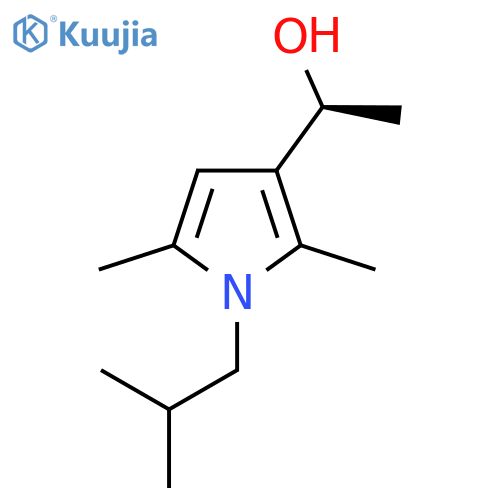 (1S)-1-2,5-dimethyl-1-(2-methylpropyl)-1H-pyrrol-3-ylethan-1-ol structure