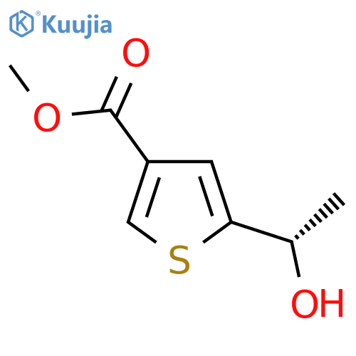 methyl 5-(1S)-1-hydroxyethylthiophene-3-carboxylate structure