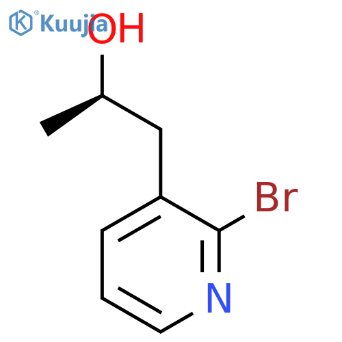 (2R)-1-(2-bromopyridin-3-yl)propan-2-ol structure