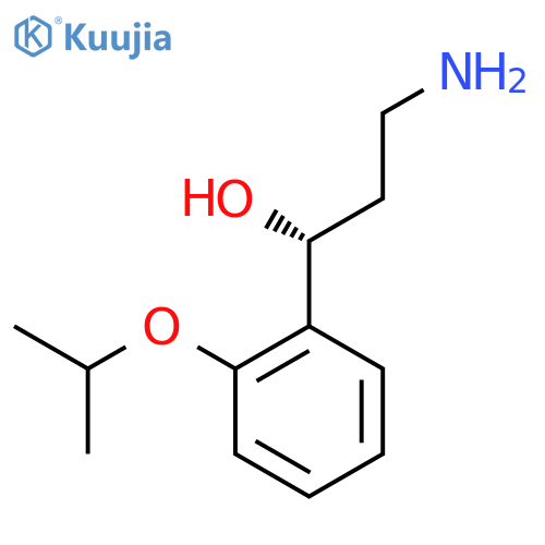 (1R)-3-amino-1-2-(propan-2-yloxy)phenylpropan-1-ol structure