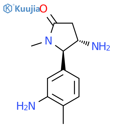 4-amino-5-(3-amino-4-methylphenyl)-1-methylpyrrolidin-2-one structure