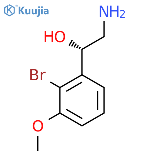 (1S)-2-amino-1-(2-bromo-3-methoxyphenyl)ethan-1-ol structure