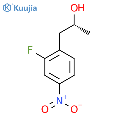 (2R)-1-(2-fluoro-4-nitrophenyl)propan-2-ol structure
