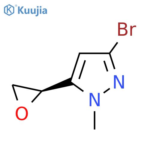 3-bromo-1-methyl-5-(2R)-oxiran-2-yl-1H-pyrazole structure