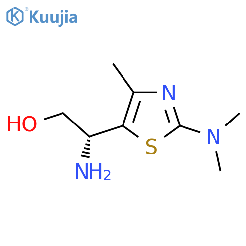 (2R)-2-amino-2-2-(dimethylamino)-4-methyl-1,3-thiazol-5-ylethan-1-ol structure