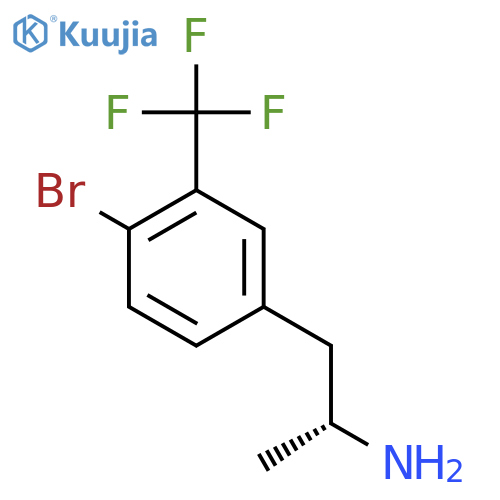 (2R)-1-4-bromo-3-(trifluoromethyl)phenylpropan-2-amine structure