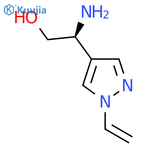 (2S)-2-amino-2-(1-ethenyl-1H-pyrazol-4-yl)ethan-1-ol structure