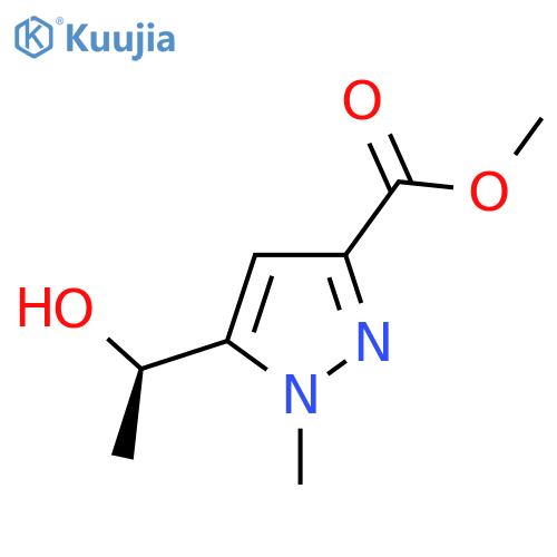 methyl 5-(1R)-1-hydroxyethyl-1-methyl-1H-pyrazole-3-carboxylate structure