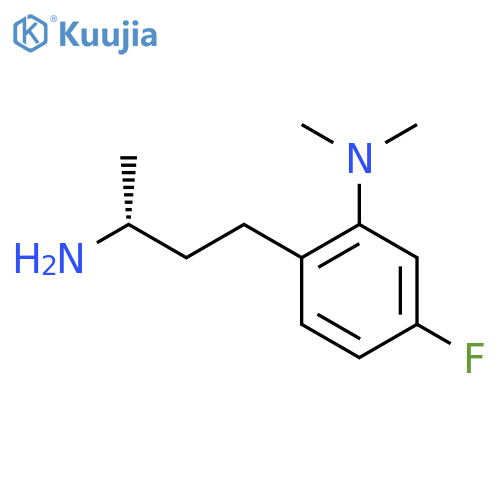 2-(3R)-3-aminobutyl-5-fluoro-N,N-dimethylaniline structure
