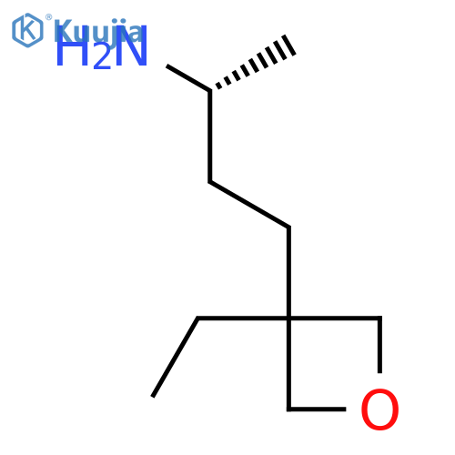 (2R)-4-(3-ethyloxetan-3-yl)butan-2-amine structure