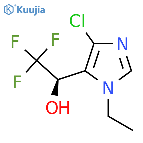 (1R)-1-(4-chloro-1-ethyl-1H-imidazol-5-yl)-2,2,2-trifluoroethan-1-ol structure