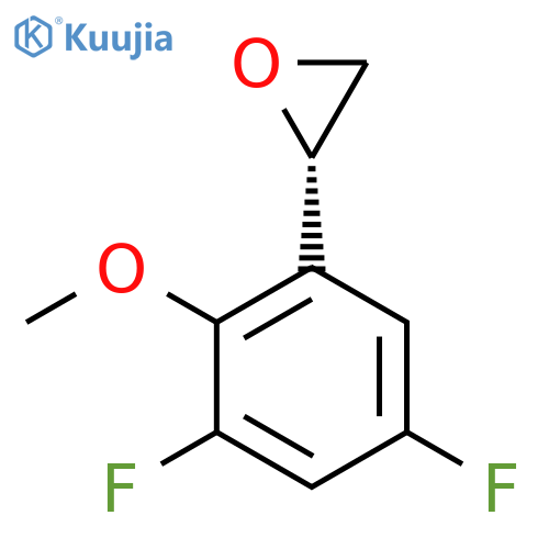 (2S)-2-(3,5-difluoro-2-methoxyphenyl)oxirane structure