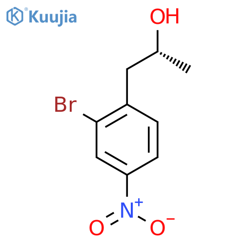 (2R)-1-(2-bromo-4-nitrophenyl)propan-2-ol structure