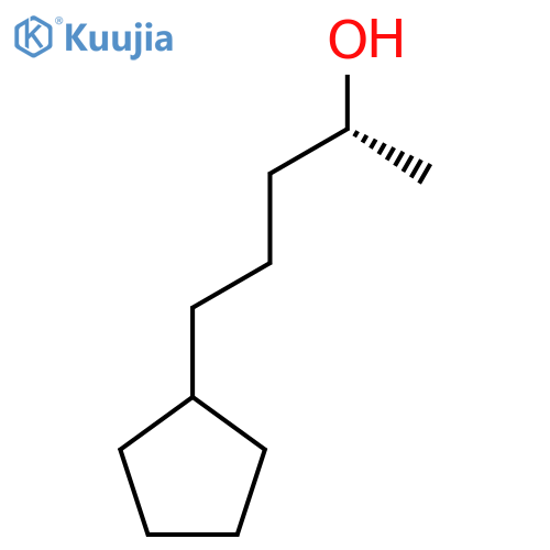 (2R)-5-cyclopentylpentan-2-ol structure
