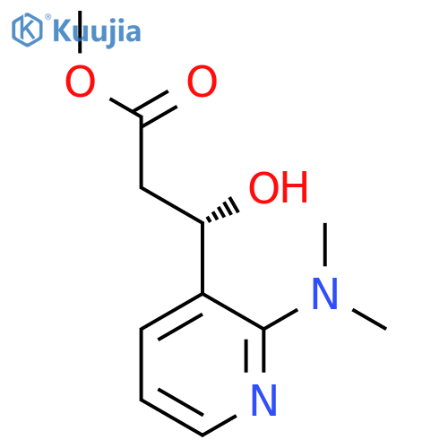 methyl (3S)-3-2-(dimethylamino)pyridin-3-yl-3-hydroxypropanoate structure