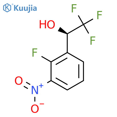 (1R)-2,2,2-trifluoro-1-(2-fluoro-3-nitrophenyl)ethan-1-ol structure