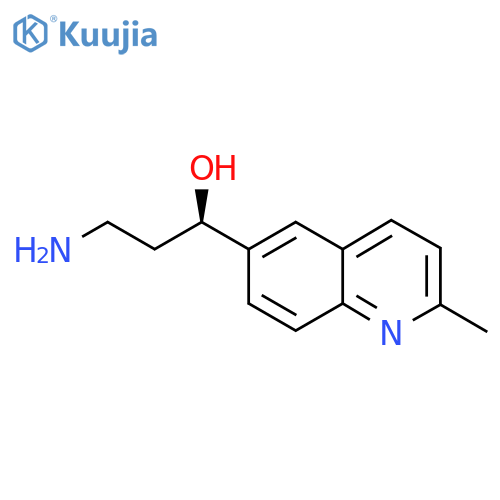 (1R)-3-amino-1-(2-methylquinolin-6-yl)propan-1-ol structure