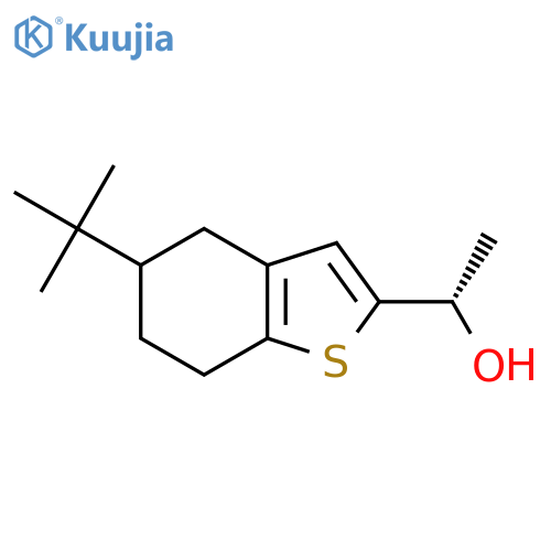 (1S)-1-(5-tert-butyl-4,5,6,7-tetrahydro-1-benzothiophen-2-yl)ethan-1-ol structure