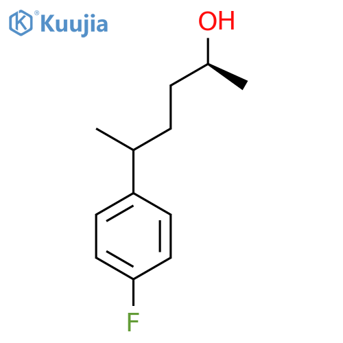 (2S)-5-(4-fluorophenyl)hexan-2-ol structure