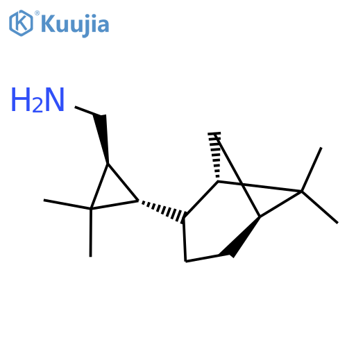 (1RS,3RS)-3-(1S,5S)-6,6-dimethylbicyclo3.1.1heptan-2-yl-2,2-dimethylcyclopropylmethanamine structure