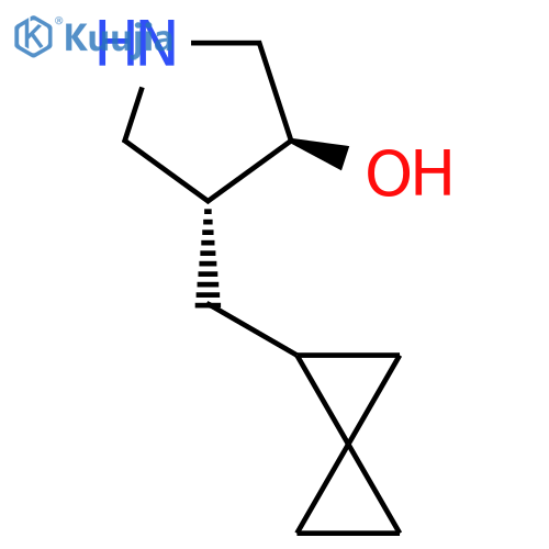 rac-(3R,4S)-4-({spiro2.2pentan-1-yl}methyl)pyrrolidin-3-ol structure