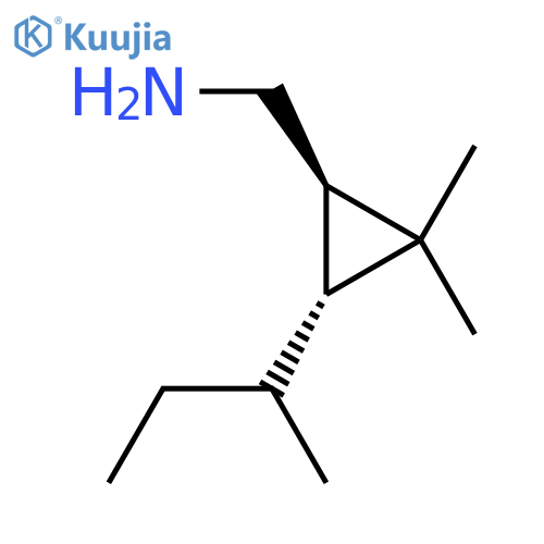 rac-(1R,3R)-3-(butan-2-yl)-2,2-dimethylcyclopropylmethanamine structure