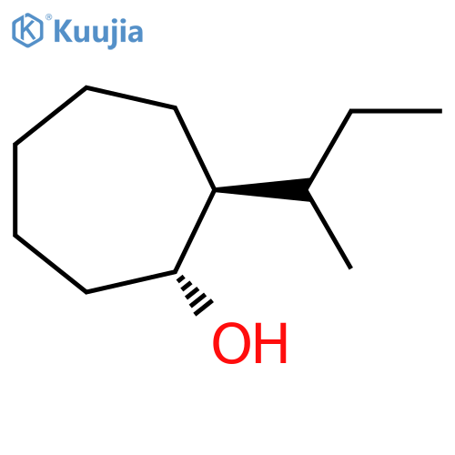 rac-(1R,2S)-2-(butan-2-yl)cycloheptan-1-ol structure