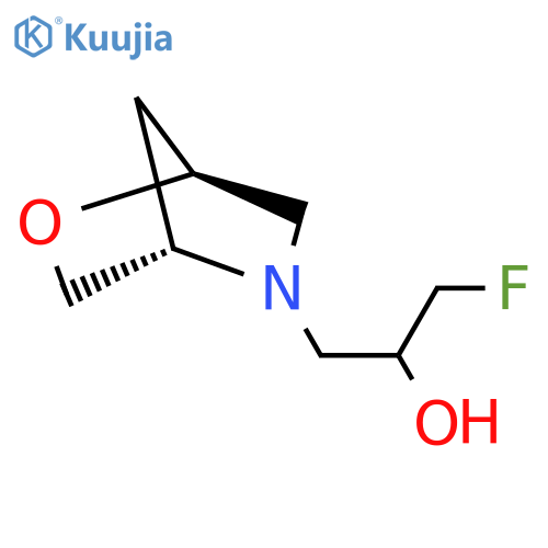 rac-1-fluoro-3-(1R,4R)-2-oxa-5-azabicyclo2.2.1heptan-5-ylpropan-2-ol structure