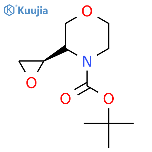tert-butyl 3-(2R)-oxiran-2-ylmorpholine-4-carboxylate structure