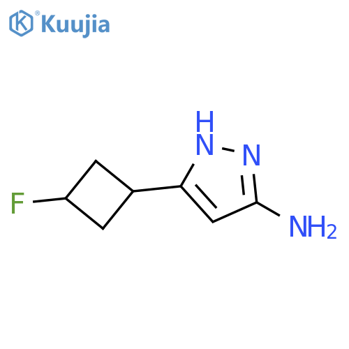 5-(3-Fluorocyclobutyl)-1H-pyrazol-3-amine structure