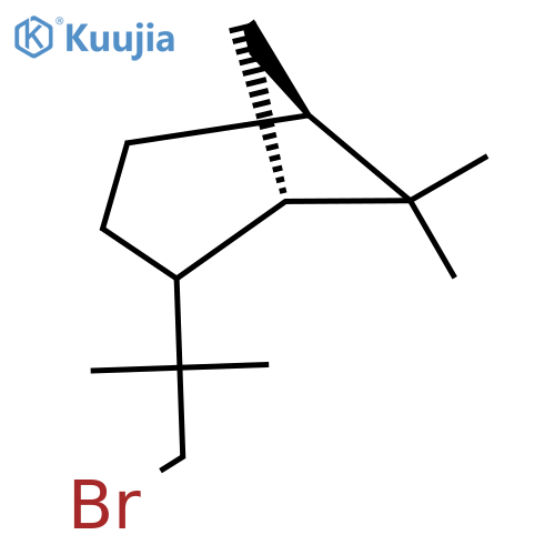 (1S,5S)-2-(1-bromo-2-methylpropan-2-yl)-6,6-dimethylbicyclo3.1.1heptane structure