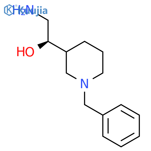(1R)-2-amino-1-(1-benzylpiperidin-3-yl)ethan-1-ol structure