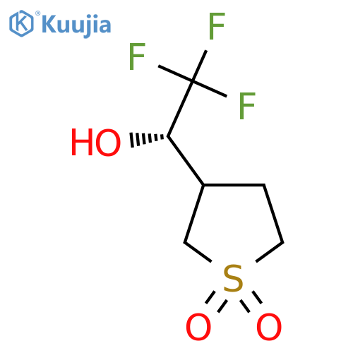 3-(1S)-2,2,2-trifluoro-1-hydroxyethyl-1lambda6-thiolane-1,1-dione structure