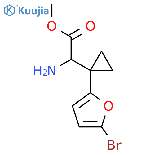 methyl 2-amino-2-1-(5-bromofuran-2-yl)cyclopropylacetate structure