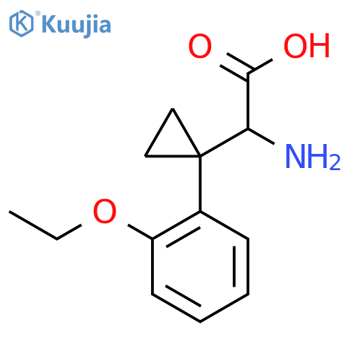 2-amino-2-1-(2-ethoxyphenyl)cyclopropylacetic acid structure