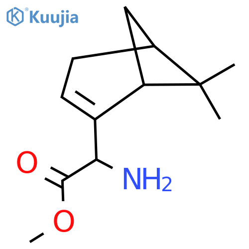 methyl 2-amino-2-{6,6-dimethylbicyclo3.1.1hept-2-en-2-yl}acetate structure
