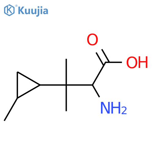 2-amino-3-methyl-3-(2-methylcyclopropyl)butanoic acid structure