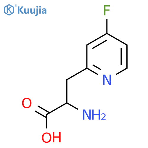 2-Amino-3-(4-fluoropyridin-2-yl)propanoic acid structure
