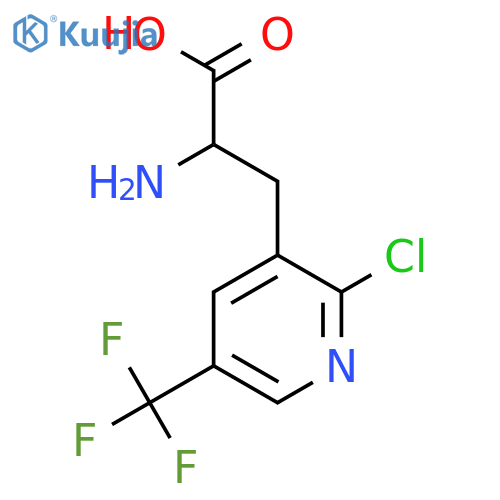 2-amino-3-2-chloro-5-(trifluoromethyl)pyridin-3-ylpropanoic acid structure