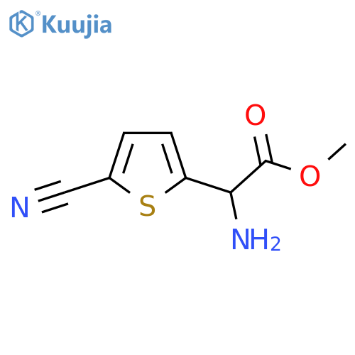 methyl 2-amino-2-(5-cyanothiophen-2-yl)acetate structure