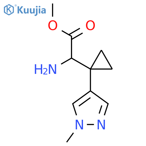 methyl 2-amino-2-1-(1-methyl-1H-pyrazol-4-yl)cyclopropylacetate structure
