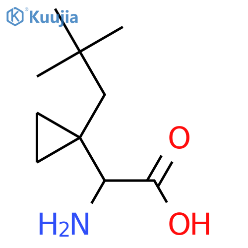 2-amino-2-1-(2,2-dimethylpropyl)cyclopropylacetic acid structure
