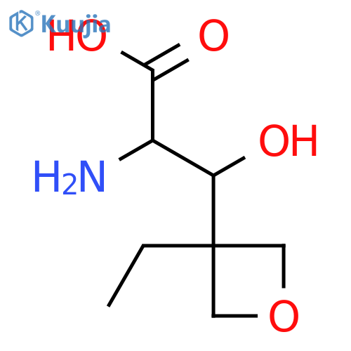 2-Amino-3-(3-ethyloxetan-3-yl)-3-hydroxypropanoic acid structure